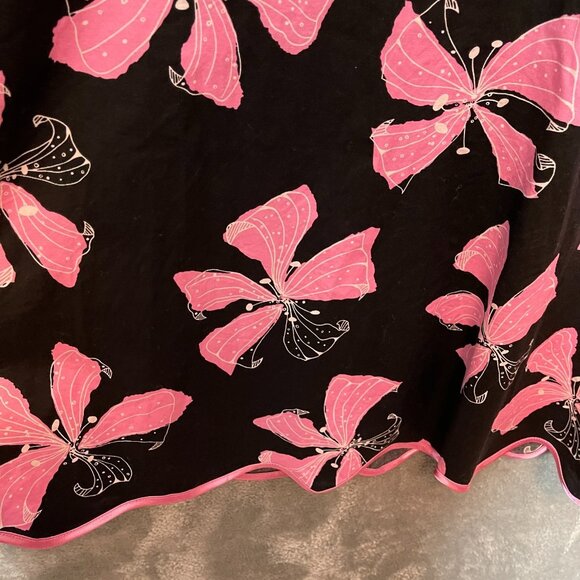 Speechless Juniors Floral Retro Babydoll Scalloped Hem Fit Flare Midi Dress 3 - Picture 4 of 14